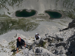 Climbing at Pizzo del Diavolo