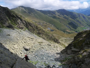 Climbing slabs at the Croix de Fer