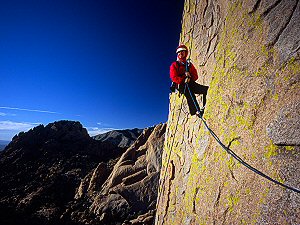 Jenny on rappel at Cochise Stronghold