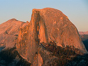 Half Dome in sunset
