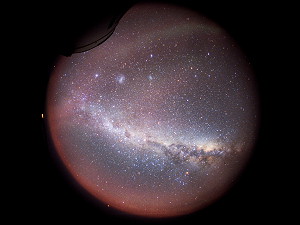 The Milky Way seen through a fisheye lens