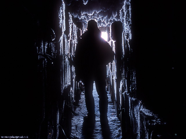 [CrystalsIceCave3.jpg]
The underground ice core storage area, covered in ice flakes, Antarctica.