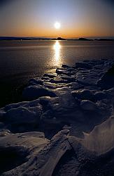 Sky024 - Sunset and freezing sea in Antarctica