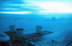 DdU_SodarWinter - Sodar antennas in winter, Antarctica