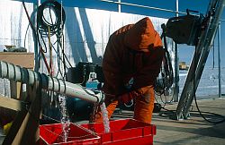 DomeC_DrillEmpty - Emptying the ice drill, Dome C 1998