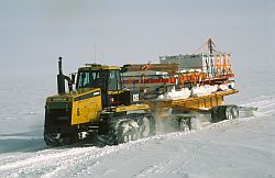 DomeC_TraverseLarge - Traverse special vehicle carrying equipment for Dome C 1998