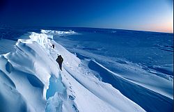 GlacierWalkUp - Walking up the Astrolabe glacier, Antarctica