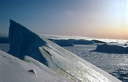 IcebergPyramidTop - Summit of the pyramid iceberg, Antarctica