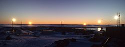 SkyMidnightSunDdU - Midnight sun sequence from Dumont d'Urville, Antarctica