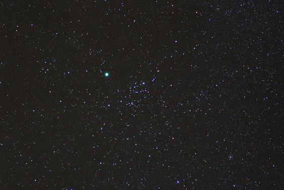 [20071101_211952_AstroComet17PHolmes_.jpg]
When I took the telescope, I actually had in mind the astronomic surprise of the year, comet 17P/Holmes, visible here as the large blue dot in the middle of Perseus and quite visible to the naked eye.