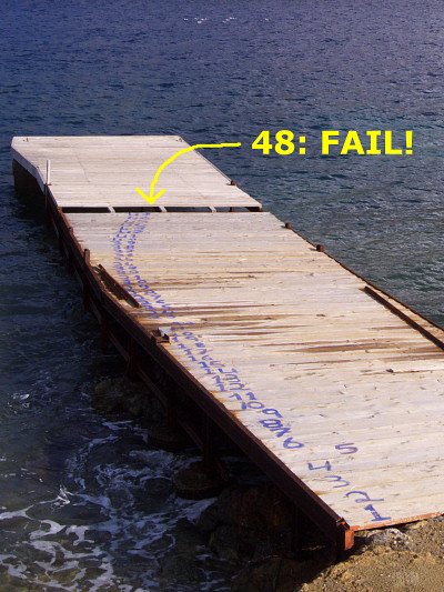 [20081209_124332_Fail_.jpg]
Did board #48 FAIL while the painter was on it ? Mystery. Image taken on the island of Telendos.