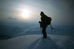 Bielatjahkka - Summit of Bielatjahkka, Sarek 1998
[ Click to go to the page where that image comes from ]