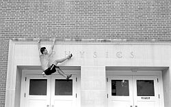 Buildering_Physics - Buildering on the Physics building, University of Maryland
[ Click to go to the page where that image comes from ]