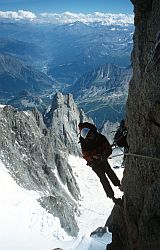 FreneyTraverse - Traverse on the Central Pillar of Freney, Mt Blanc, Chamonix, France