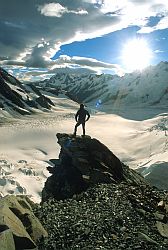 StandingAboveValley - Standing above the Tasman glacier, New Zealand 2000