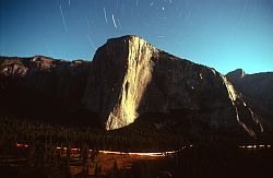 ElCapMoon - El Capitan in the moonlight, Yosemite
[ Click to download the free wallpaper version of this image ]