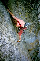 FrankHard3 - Frank in action (5.11b) Middle Cathedral, Yosemite, California, 2003
[ Click to go to the page where that image comes from ]