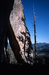 SundanceBigBoulderV - Big fallen boulder at Lumpy Ridge, RMNP, Colorado