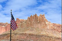 CapitolReefFlag - American Flag at Capitol Reef, Utah, 2003
[ Click to go to the page where that image comes from ]