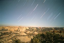 DesertStars - Star rotation above Utah highway