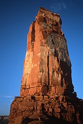 NorthFaceSunrise - North face of Castleton tower, Moab, Utah