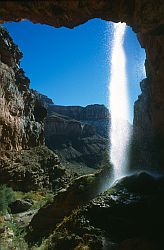 RibbonFallsBack - Ribbon Falls in Grand Cayon of Colorado, 2003