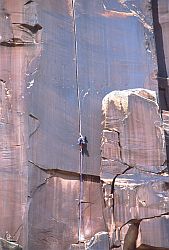 SuperCrackJason1 - Climber on Supercrack, Indian Creek, Utah