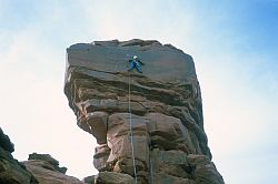WasherWomanLastPitch - Last pitch of Washer Woman, CanyonLands, Moab, Utah, 2003
[ Click to go to the page where that image comes from ]