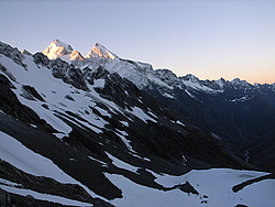 20051227_0383_Sefton - Mt Sefton seen from the Copland pass in early morning, NZ.