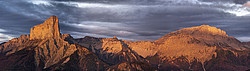 20071017_081027_MtAiguilleMorningPano_ - Morning panorama on Mt Aiguille and Grand Veymont from the summit of the Goutaroux.
[ Click to go to the page where that image comes from ]