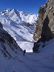20080313_140745_CouloirCorneille - The Corneille couloir right in the middle of the ski domain of Briançon/Serre Chevalier.
[ Click to go to the page where that image comes from ]