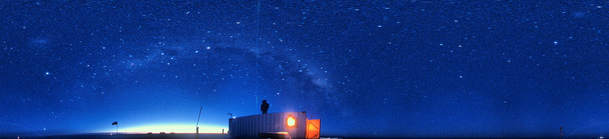 [LidarBeam1FVW.jpg]
An image of the Lidar shooting at the sky from the Atmosphere Science container, with the Milky Way and the two Magellanic clouds clearly visible above (one is on the far right and one on the left).