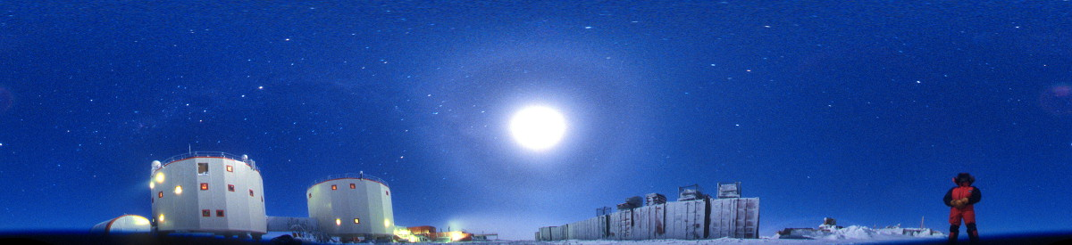 [SunDogConcordiaFVW.jpg]
The milky way above Concordia, with a halo circle around the moon. [Enlarge your browser for full view]