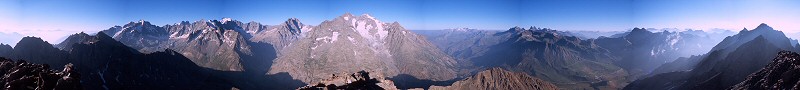 360 degree panorama of the Ecrin Range, 2004