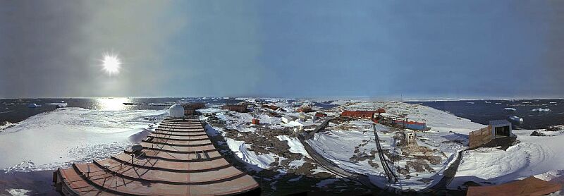 Panorama from Dumont d'Urville, Antarctica, 1999